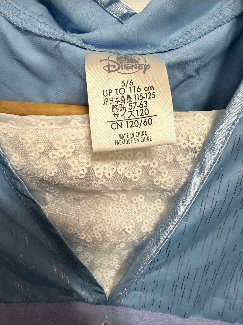 Official Disney Disney Frozen 2 Elsa Dress Size 5/6 Dress Up Costume - Picture 3 of 8